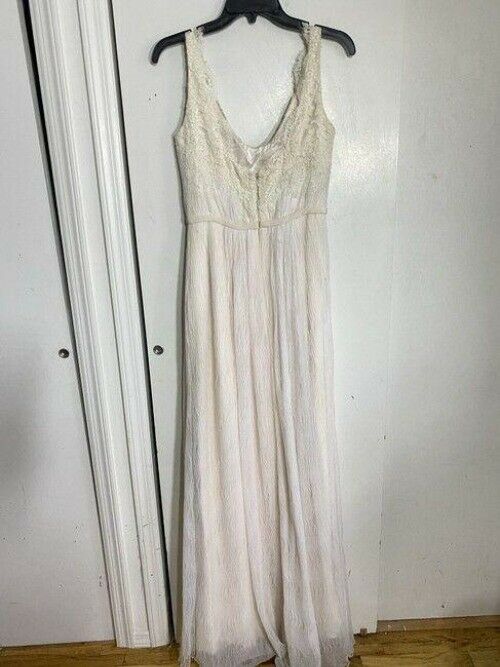 Birnbaum And Bullock Nude Gown Sample Piece Long Formal Dress