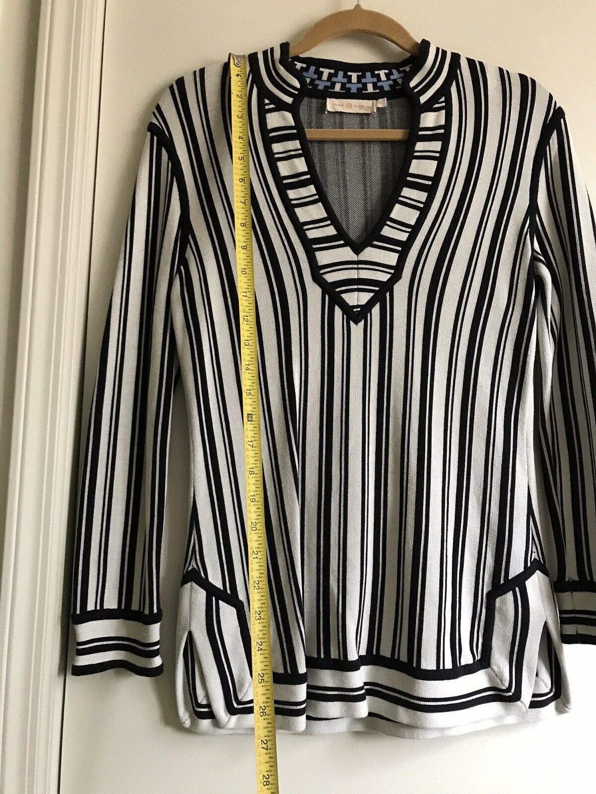 TORY BURCH Striped  Tunic top XS