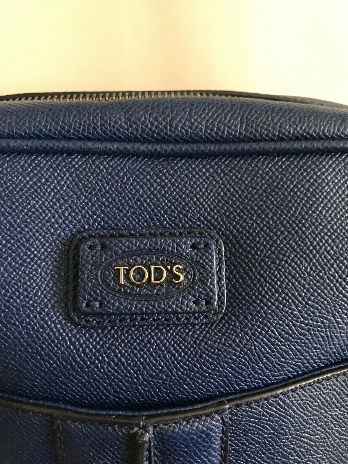 TOD’S Blue Saffiano Leather Crossbody Bag