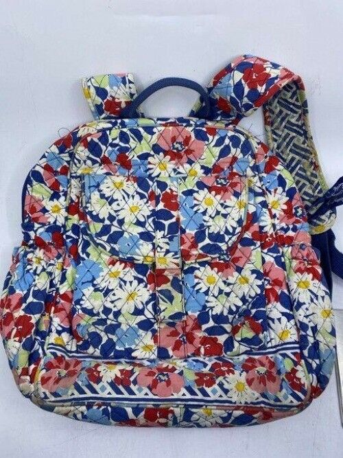 vera bradley floral quilted large multicolor backpack