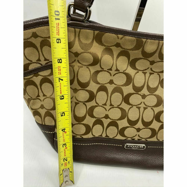 COACH Medium/Large Jacquard Fabric Signature Brown Tan Tote Bag