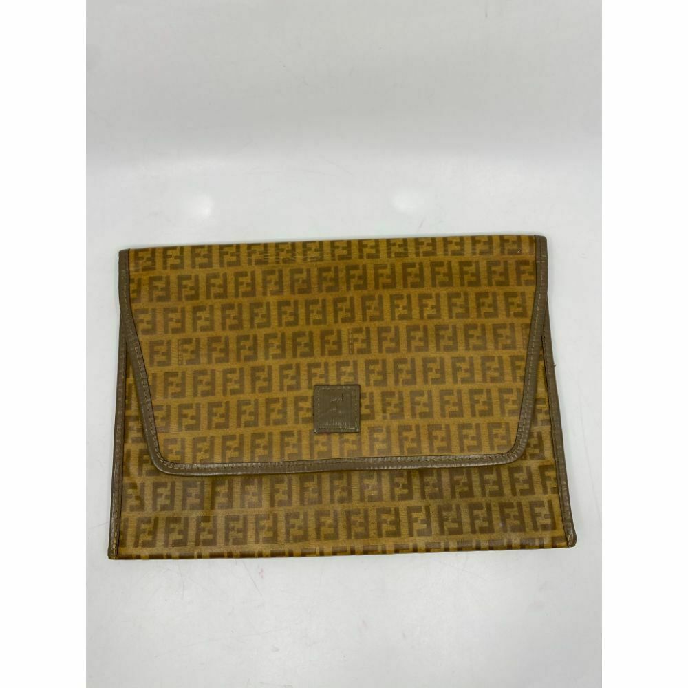 Vintage FENDI Brown Clutch