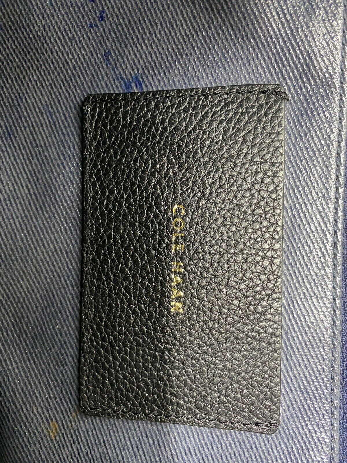 Cole Haan Black Leather Tote Bag