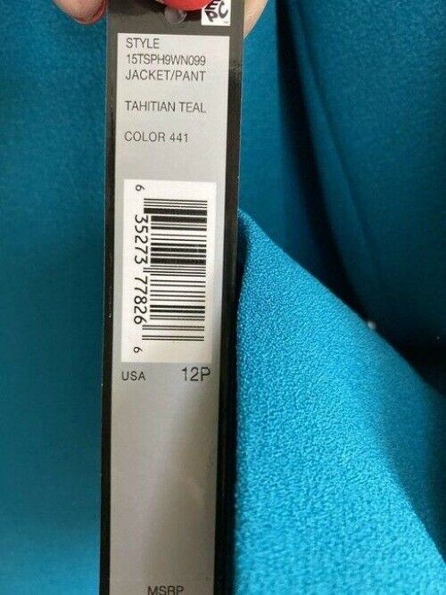 elie tahari teal w set pants in msrp activewear outerwear
