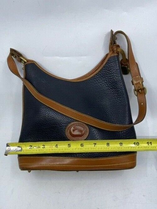 Dooney and Bourke black brown leather shoulder bag