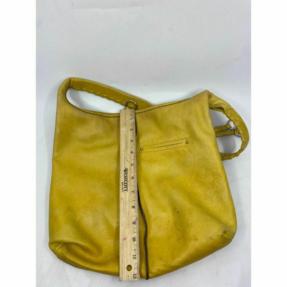 B. makowsky Yellow Leather Shoulder Bag