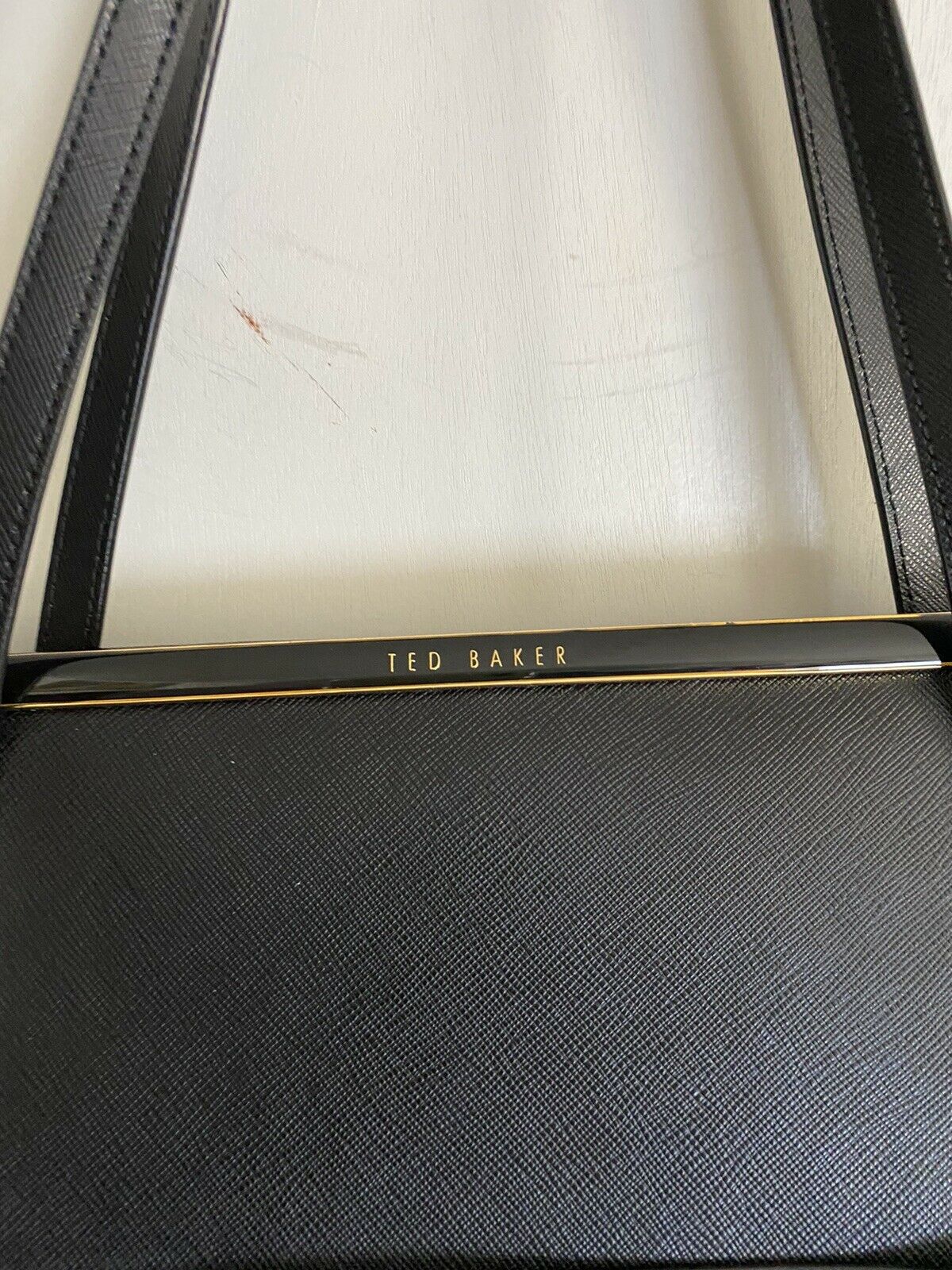 Ted Baker XL Black Saffiano Tote Bag