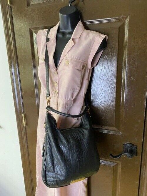 Marc By Marc Jacobs 3 Size Convertible Black Leather Cross Body Bag