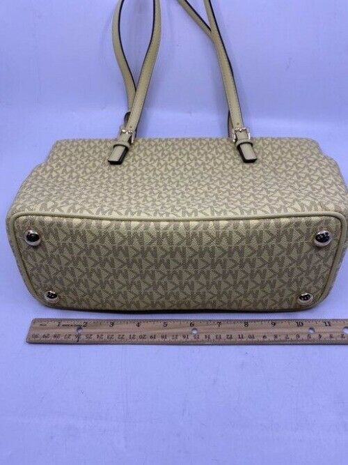 Michael Kors East West New Jet Set Top Zip Tote Buttercup Saffiano Leather Shoul