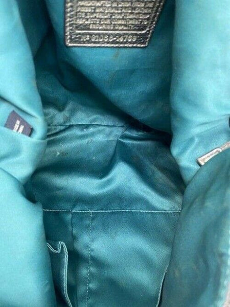 Coach xl shoulder gold leather cross body bag