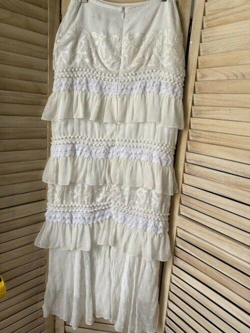 Nicole Miller cream layer msrp skirt
