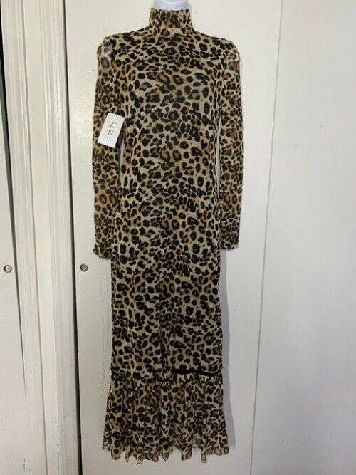 nicole miller multicolor new animal print mesh msrp