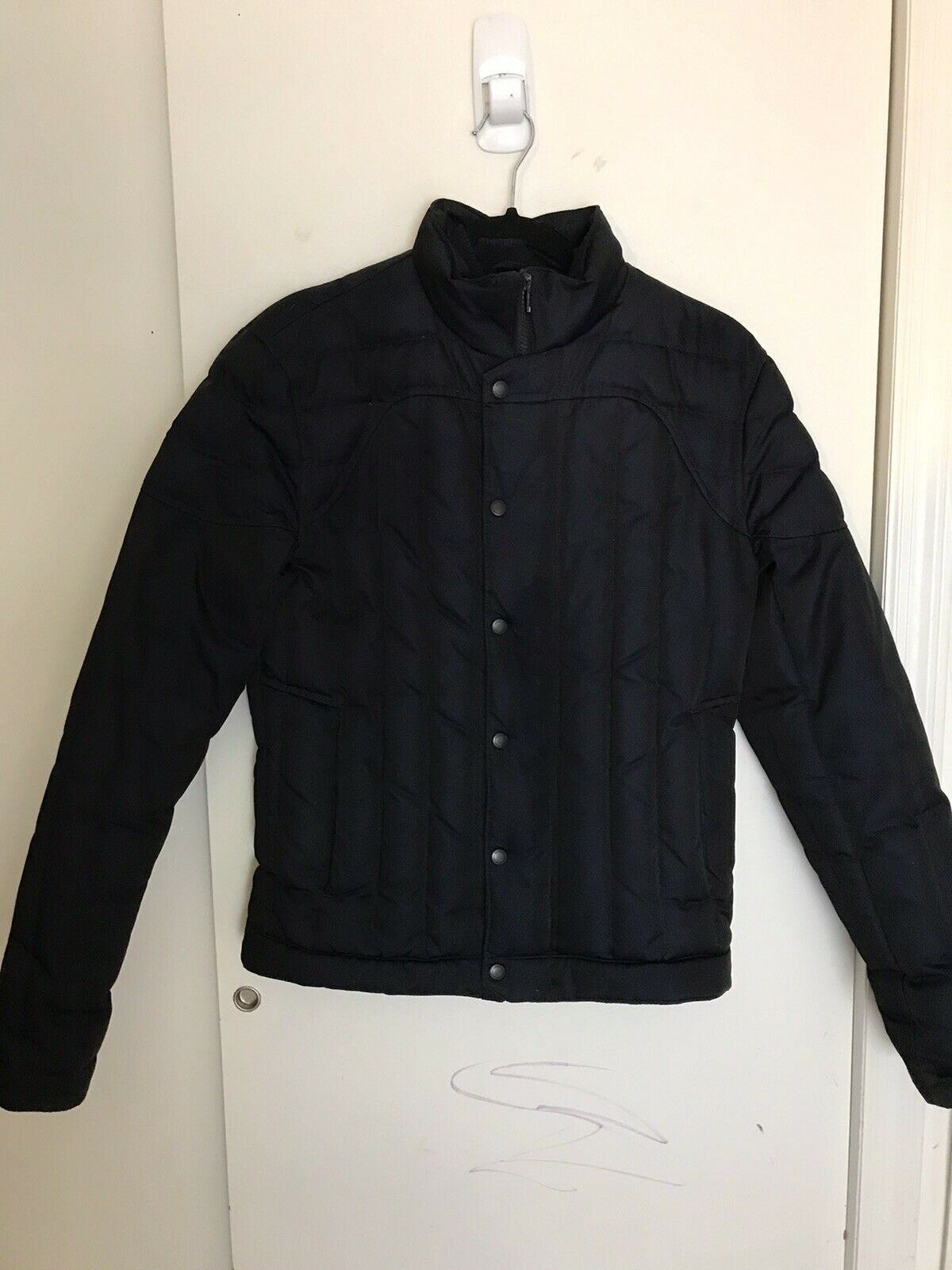 Armani Exchange Womens Navy Quilted Jacket size small