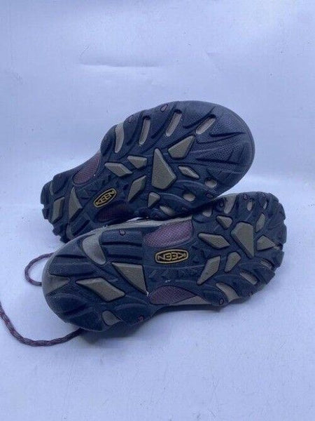 Keen Tan Purple Gray Lace Up Work Bootsbooties Size Us