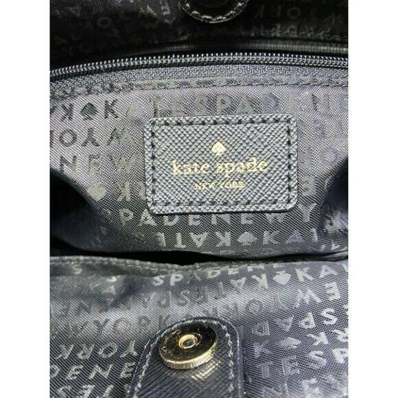 KATE Spade Black Large Nylon Tote Bag w/Tie Accent