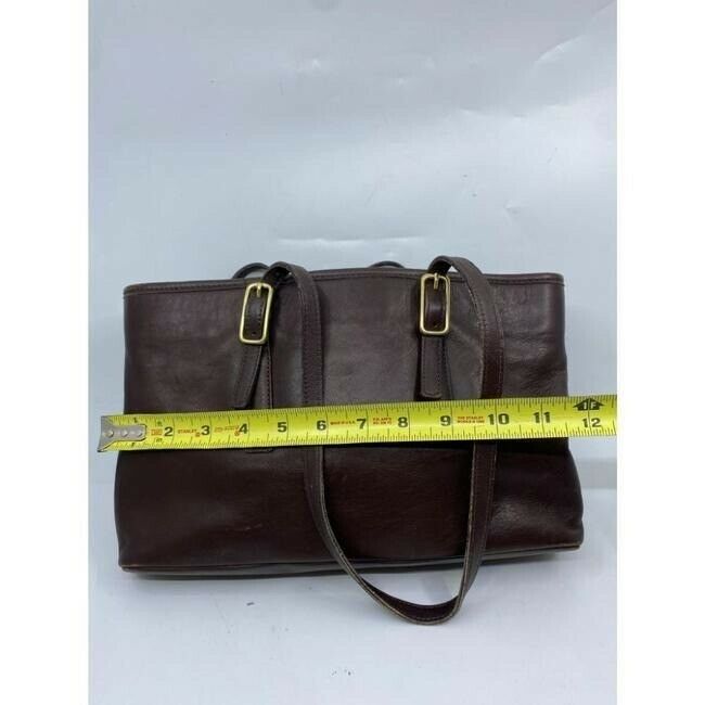 coach vintage brown leather shoulder bag