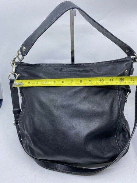 Coach xl shoulder black leather cross body bag