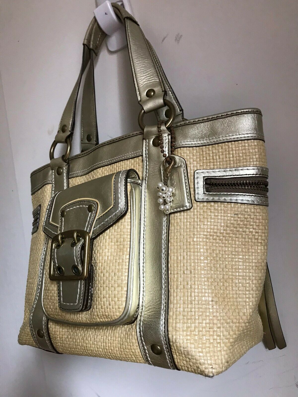Coach Fabric/Leather Tote