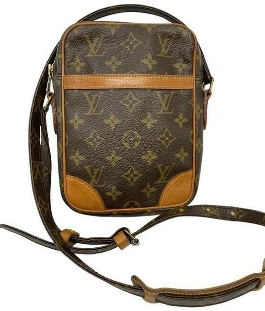 Louis Vuitton vintage tan monogram canvas cross body bag
