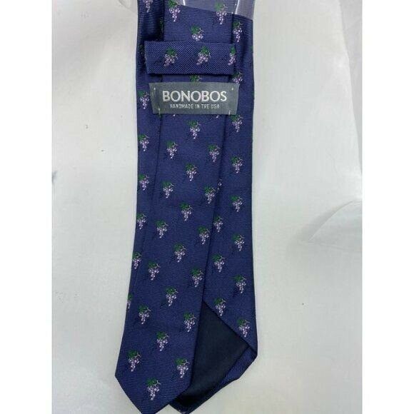 New! BONOBOS Navy Premium Neck Tie Made in USA