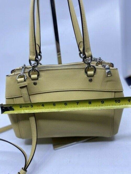 Coach medium yellow leather cross body bag