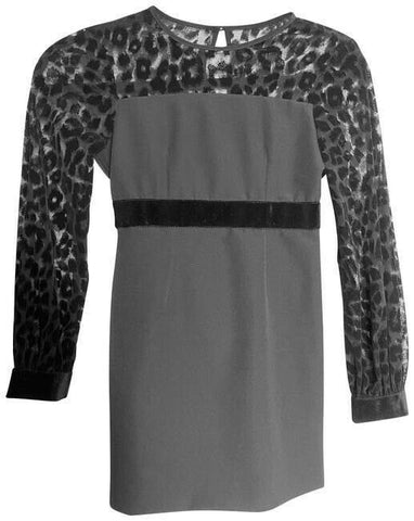 milly minis gray new short casual dress