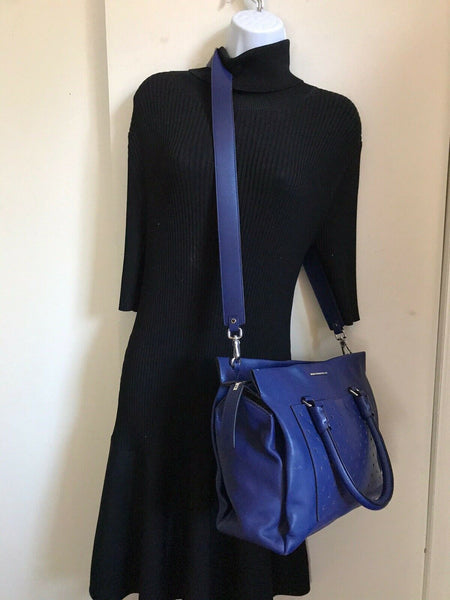 Marc Jacobs Blue Leather Handbag w crossbody Strap