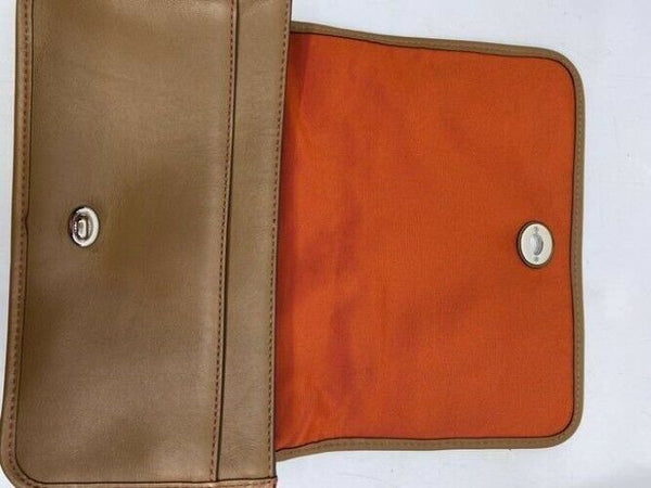 coach vintage caramel leather cross body bag