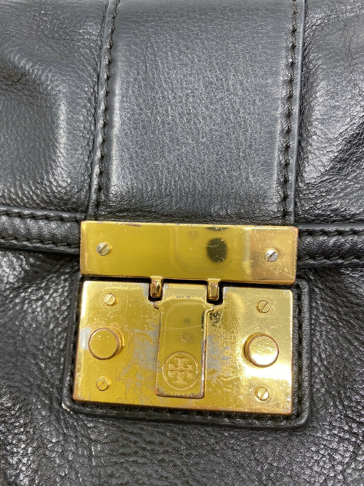 Tory Burch Black Leather  Small Crossbody