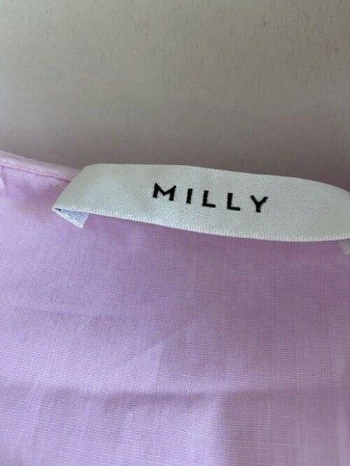 milly pink new women s bell sleeve woven msrp blouse