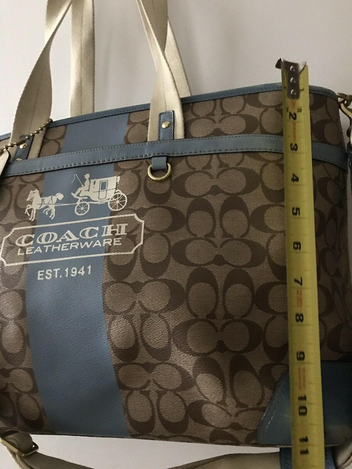 COACH XL Weekend/ Diaper Coated Canvas Bag