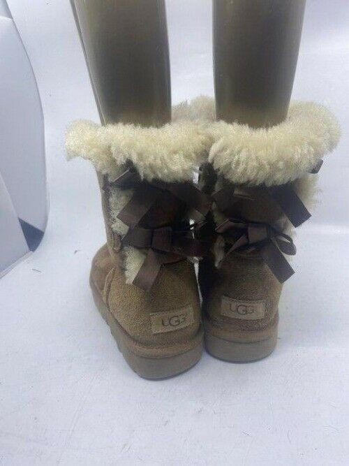 Ugg Australia Tan Back Ties Mid Height Bootsbooties Size Us