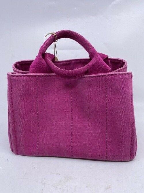 Prada Shopping Tote Canapa Logo Fuxia Shoulder Bag