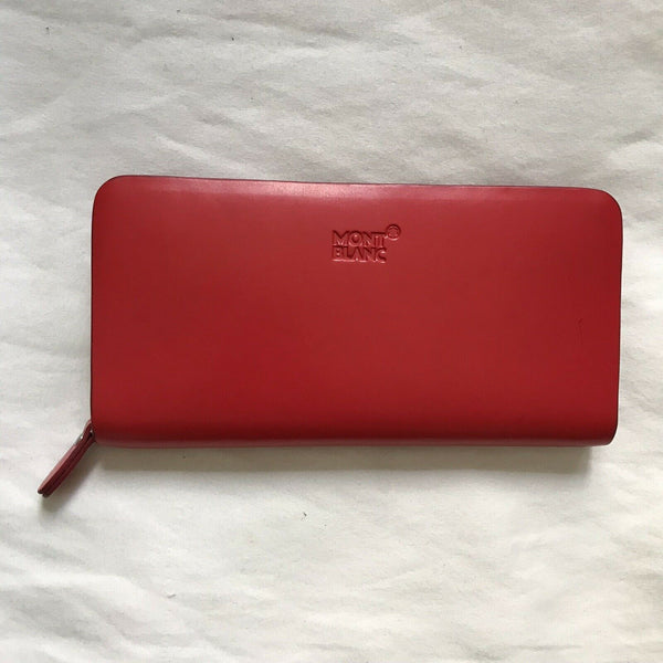 MONT BLANC Red leather Wallet