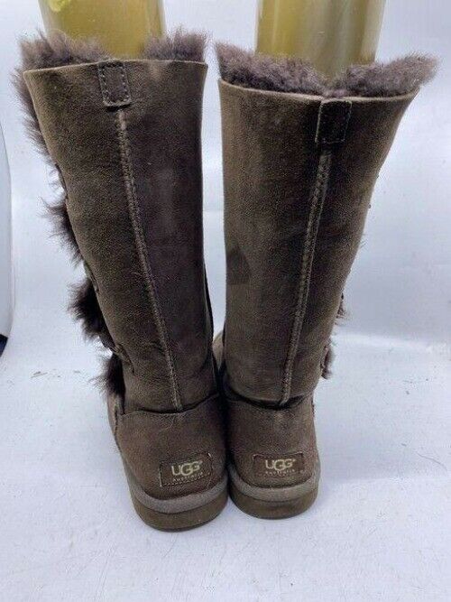 Ugg Australia Brown Button Classic Tall Bootsbooties Size Us