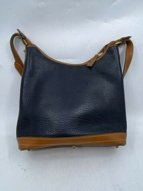 Dooney and Bourke black brown leather shoulder bag
