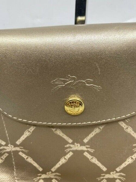 Longchamp Shinny Gold Nylong Tote