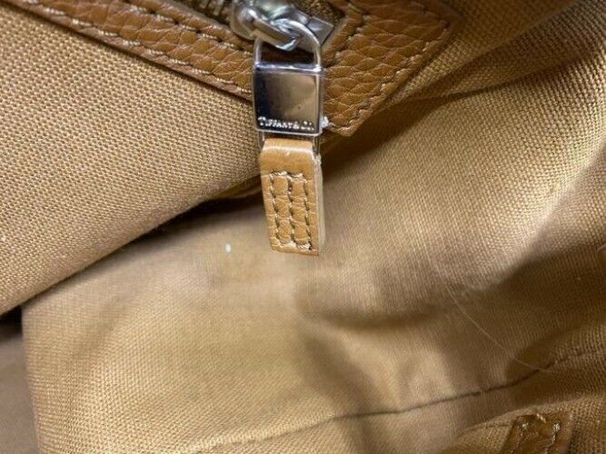 tiffany and co xl tan leather tote