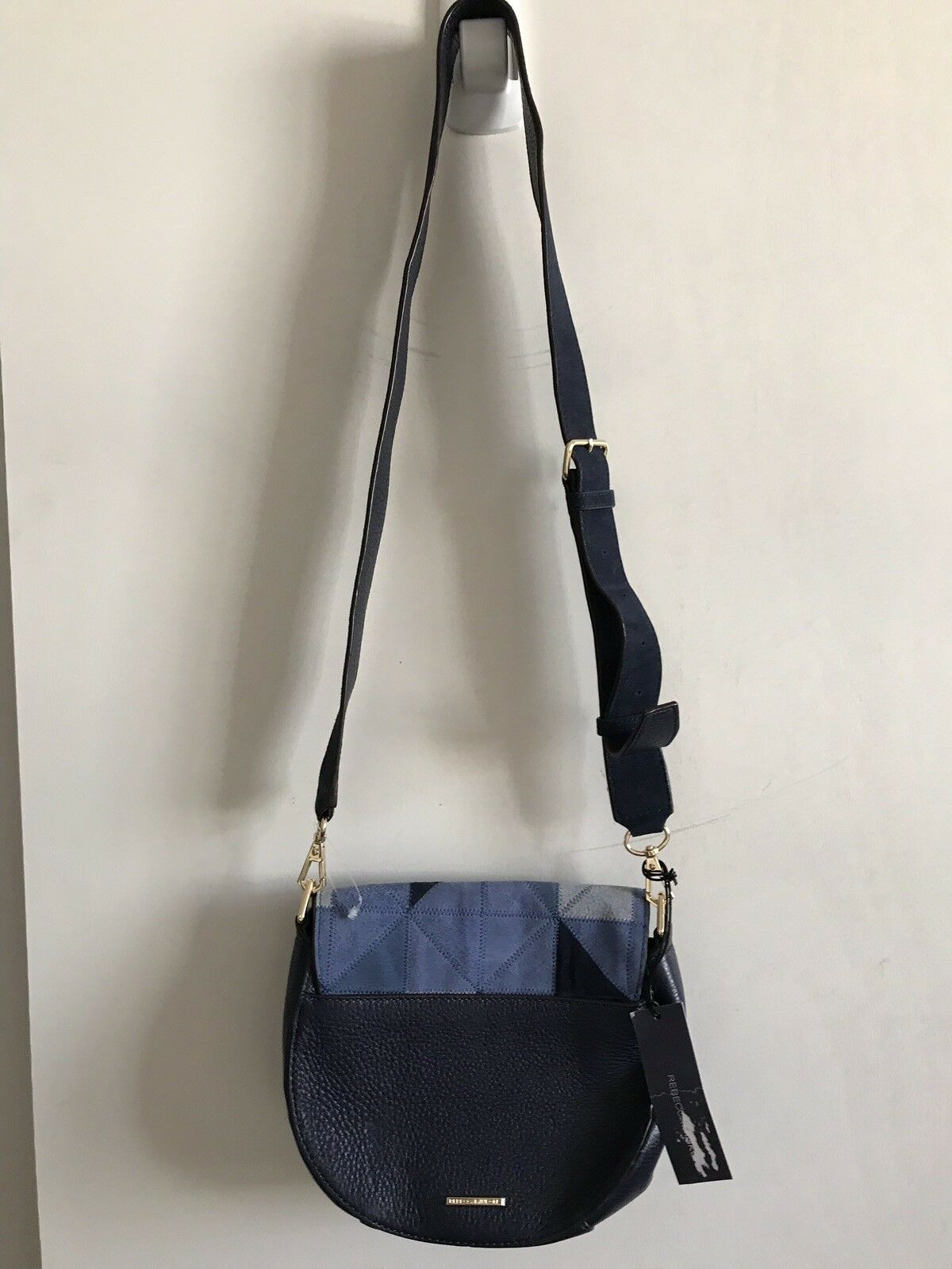 New W/ Tags!! REBECCA MINKOFF Suede Patches Crossbody bag