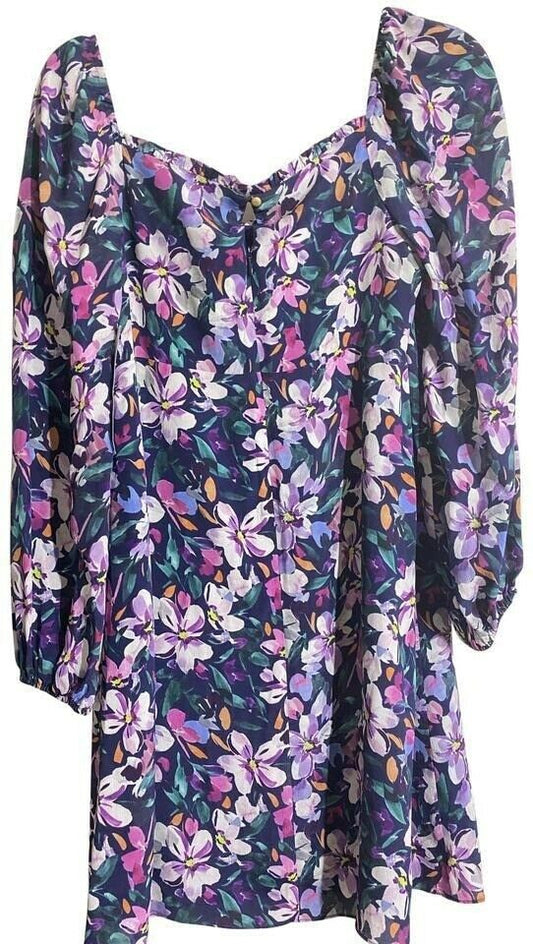 nicole miller purple new floral msrp