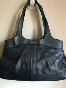 Coach large shoulder bag - Black Leather