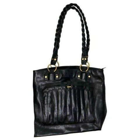 Cleo & Patek Black Leather Shoulder Bag