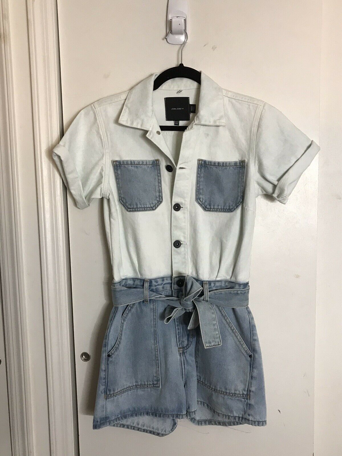 NWT! John John Lab Denim Romper Small