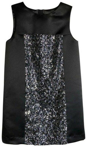 milly minis black new girls sequined short casual dress