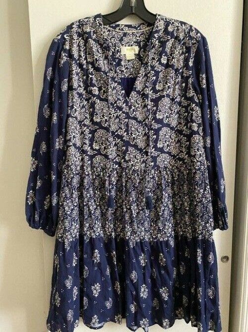 maeve navy white xs for anthropologie short casual dress