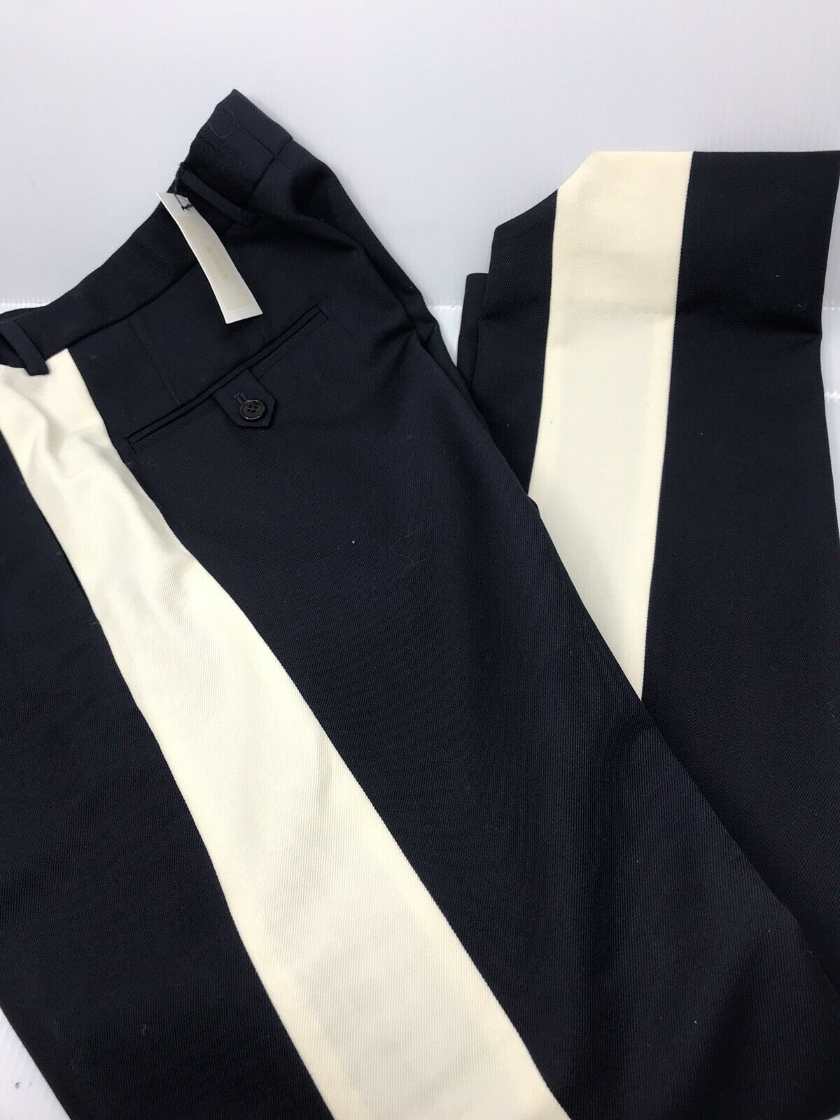 DRIES VAN NOTE  Men’s Navy/ White Pants sz US 32 Italian 48