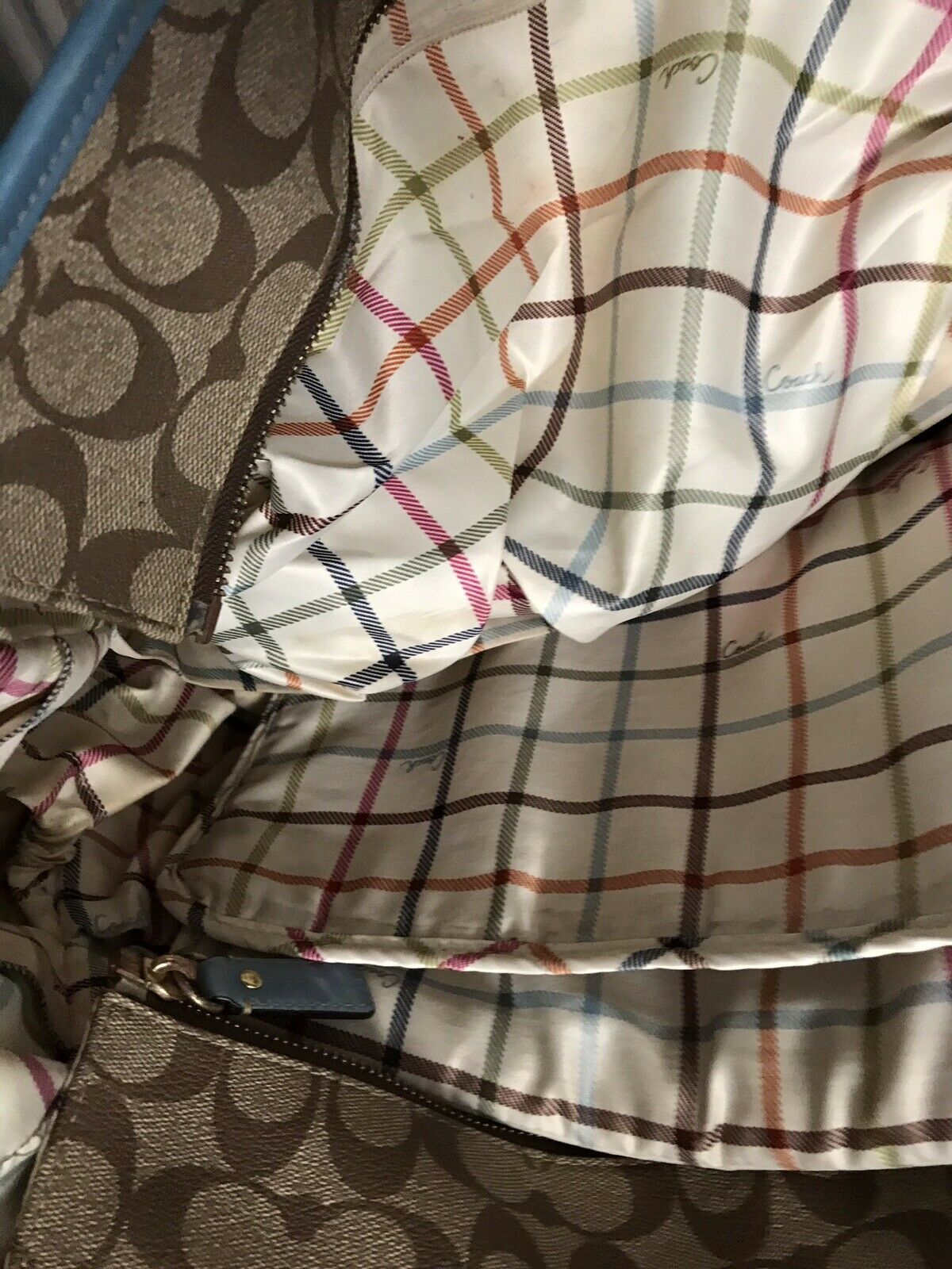 COACH XL Weekend/ Diaper Coated Canvas Bag