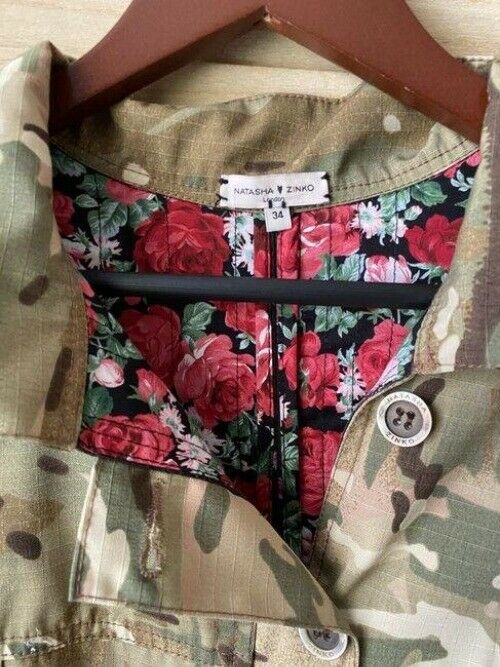 Natasha Zinko Multicolor W W Floral Contrast Small Msrp