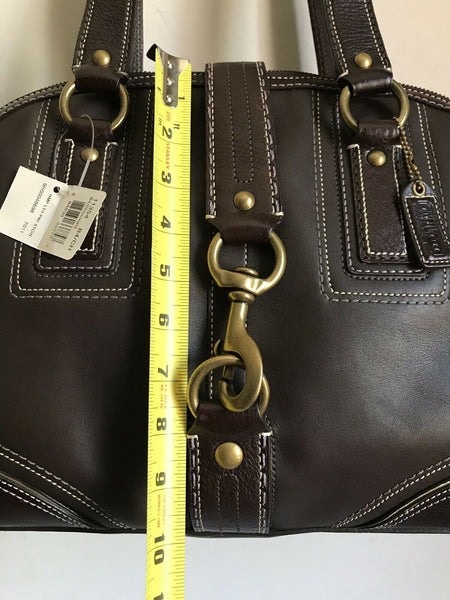 NWT! COACH  Large Brown Leather Shoulder Bag