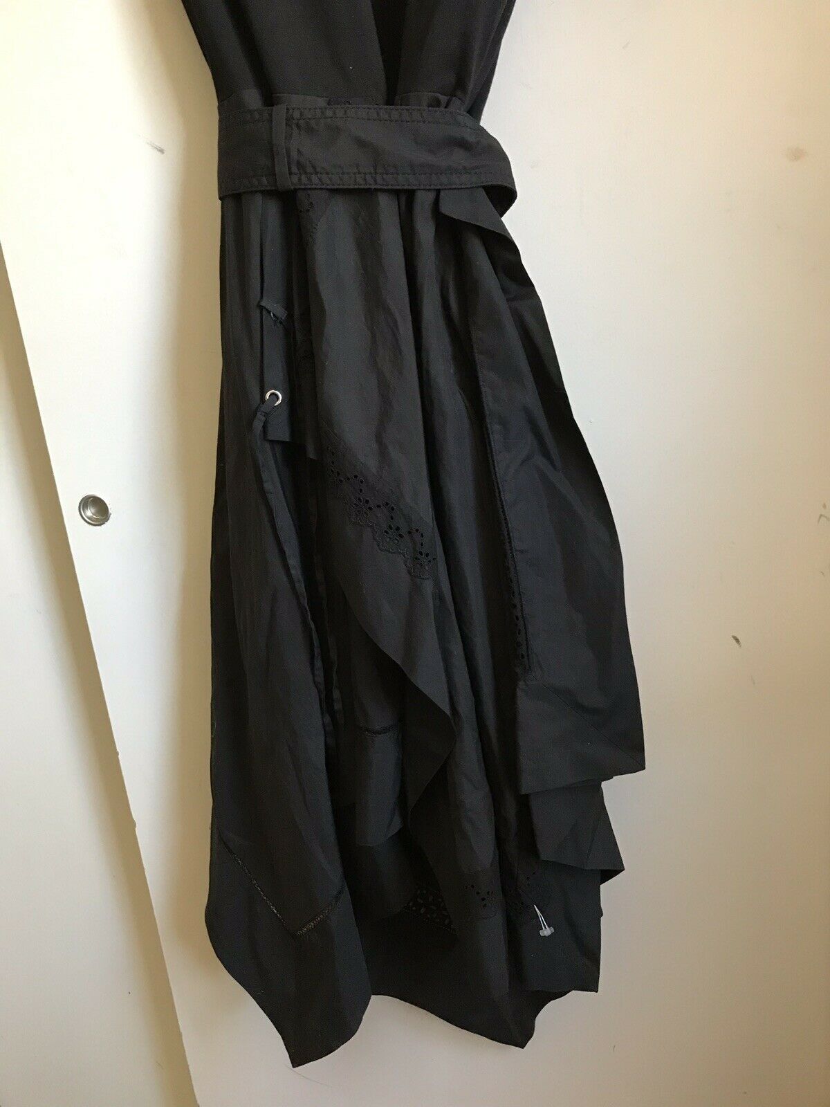PHILLIP LIM Black Belted Hankerchief Shirt Dress Size 0